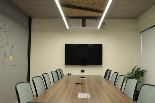 Conference room used for mentor sessions and parent orientation